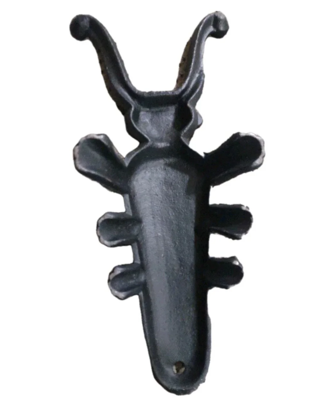 Antique Victorian Cast Iron Beetle Bug/ Scarub Boot Jack/Door Stop Rare 19th-C